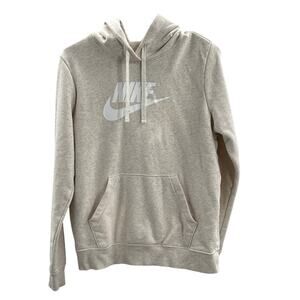 Nike Women's Oatmeal Fleece  Hoodie Small